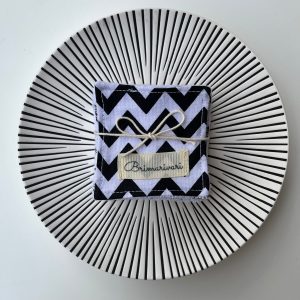 Arctisztító párna - fekete cikkcakk