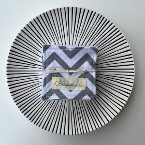 Arctisztító párna - szürke cikkcakk