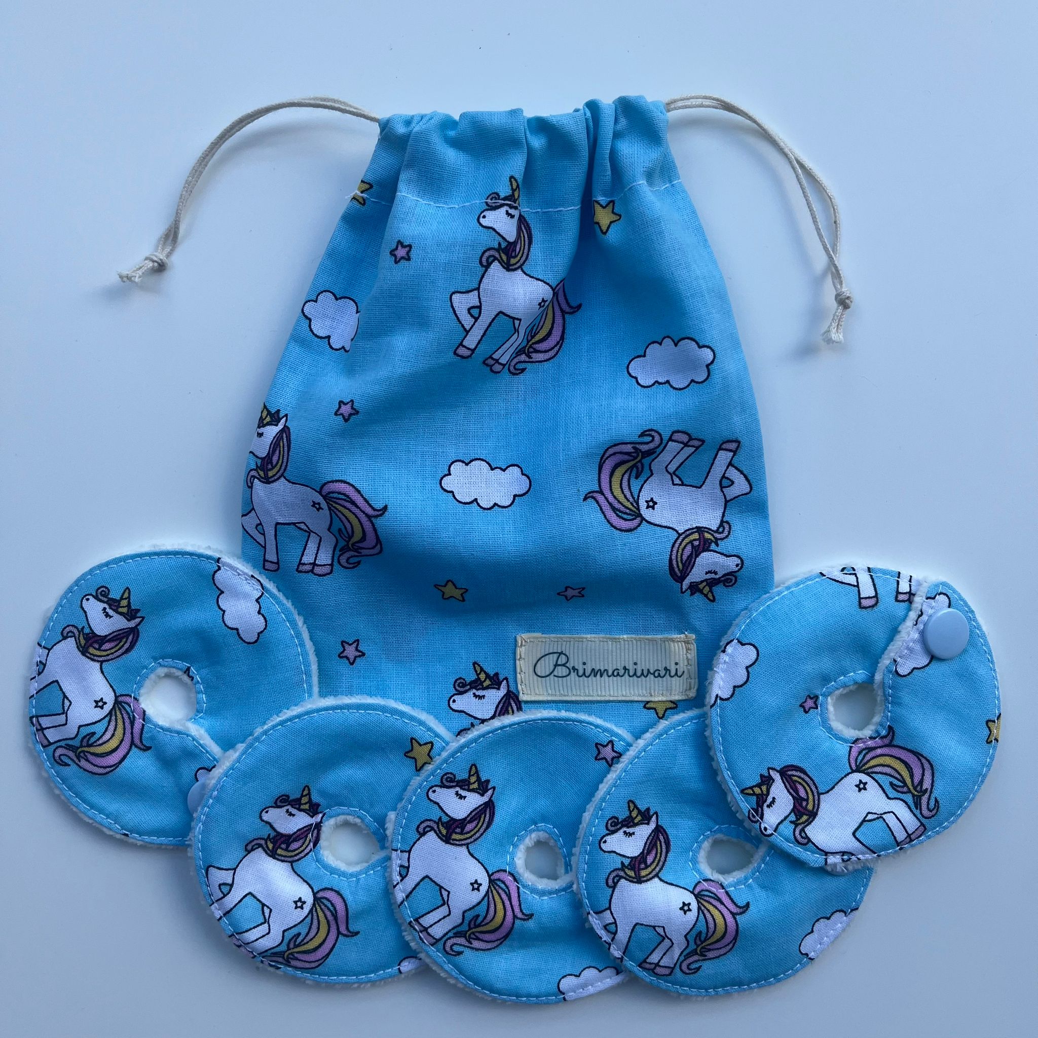 Mic-key button gyomorszondához alátét / g-tube covers - unikornisos