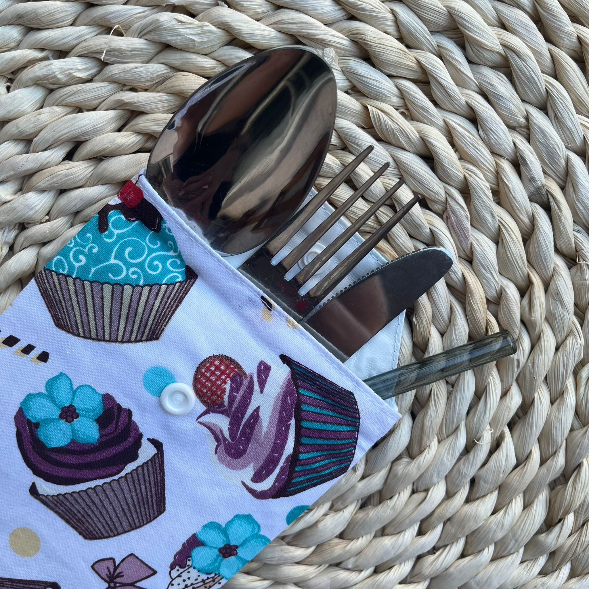 Evőeszköz tartó - muffinos