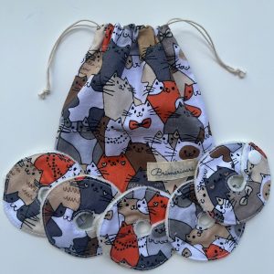 Mic-key button gyomorszondához alátét / g-tube covers - cicás