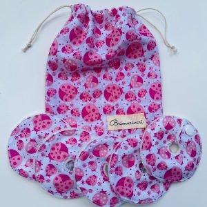 Mic-key button gyomorszondához alátét / g-tube covers - katicás