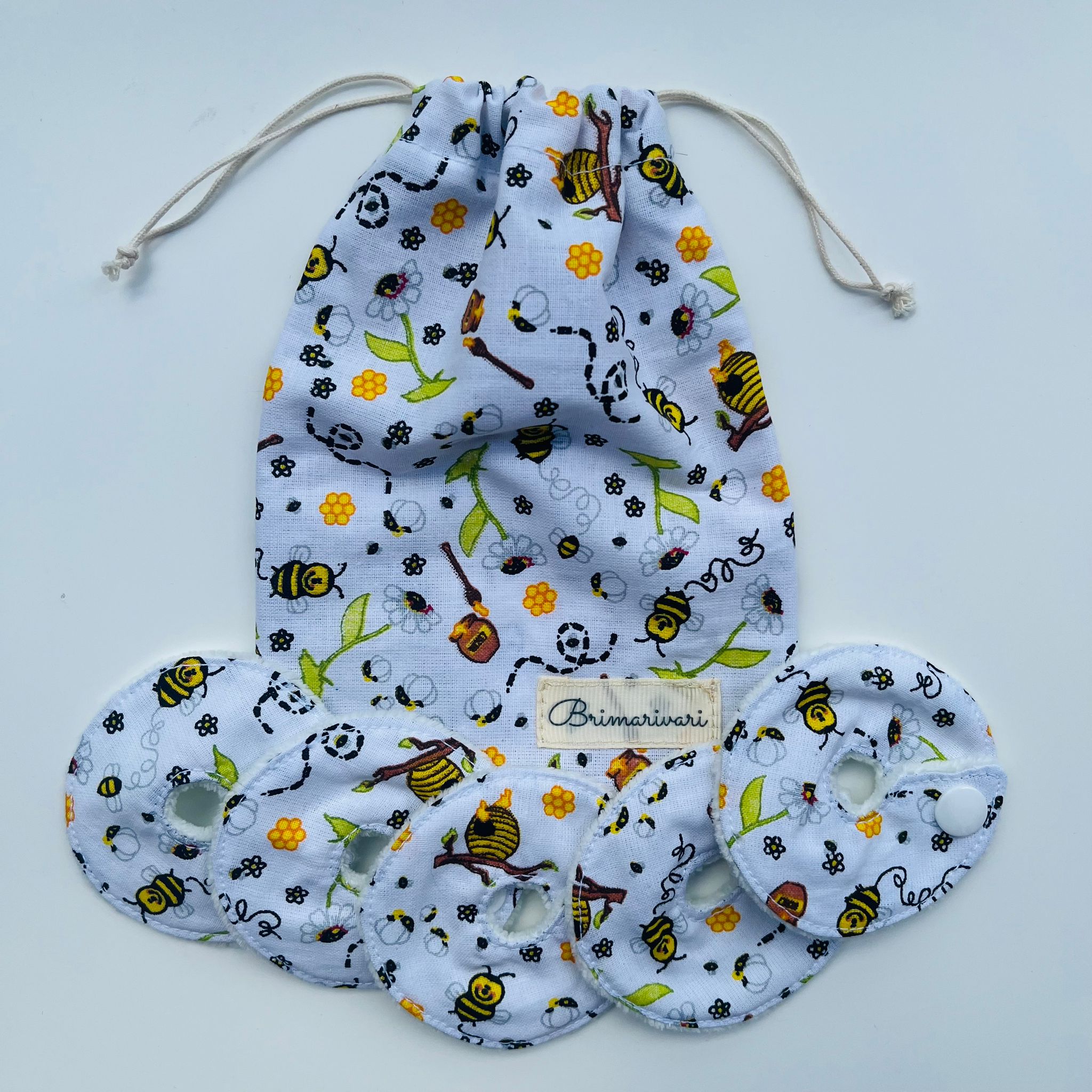 Mic-key button gyomorszondához alátét / g-tube covers - méhecskés