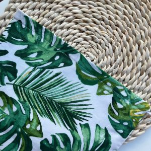 Kenyeres zsák - zöld leveles (30x45cm)