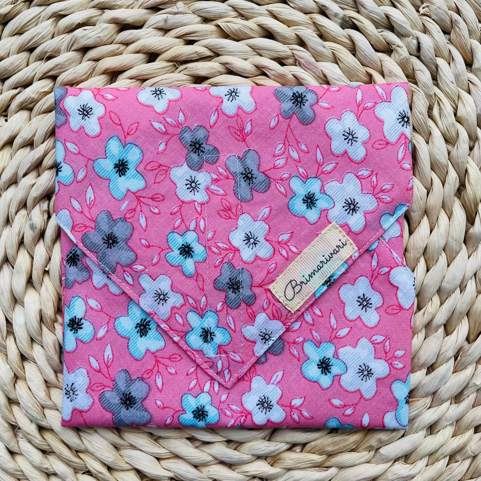 Újraszalvéta - rózsaszín virágos - Image 2