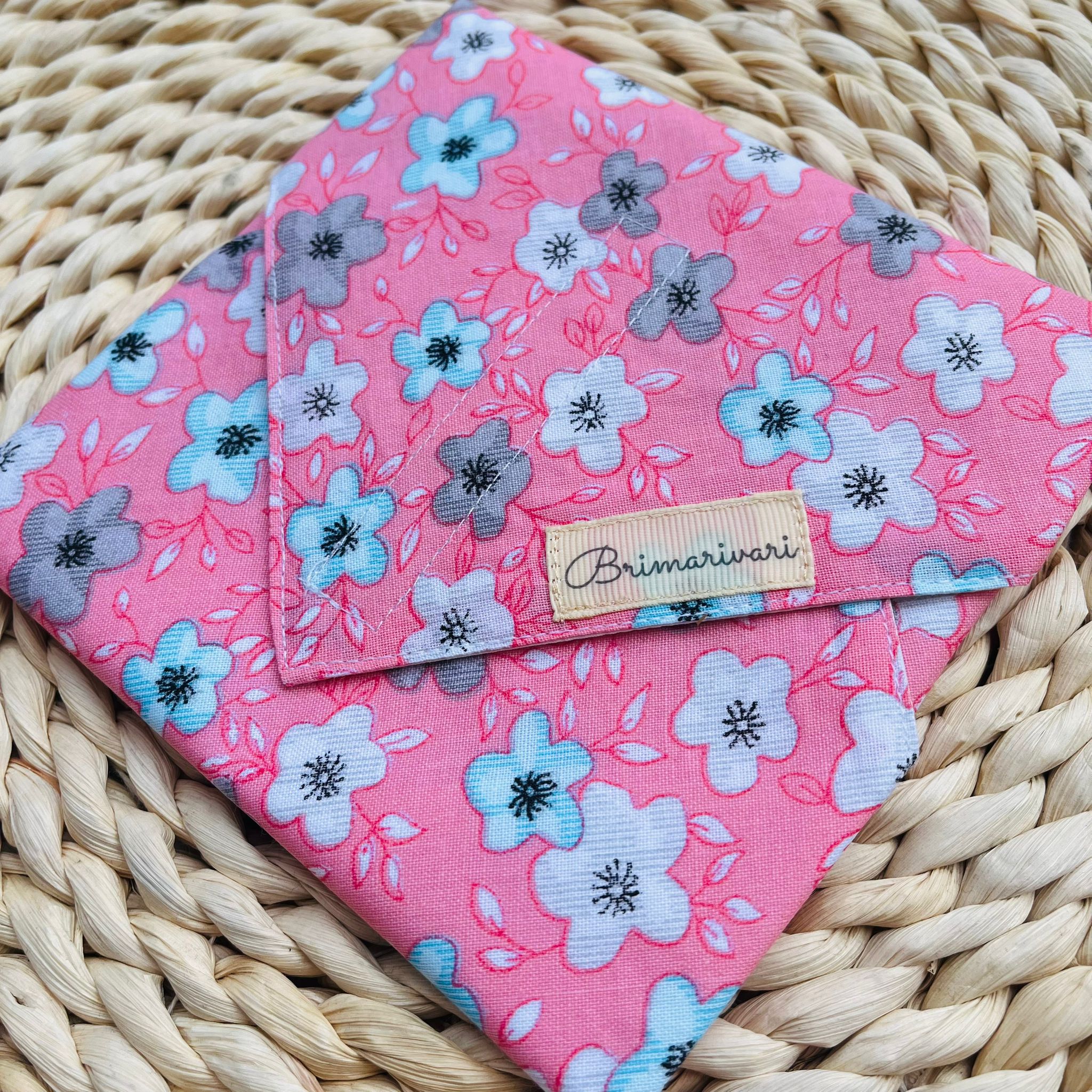 Újraszalvéta - rózsaszín virágos