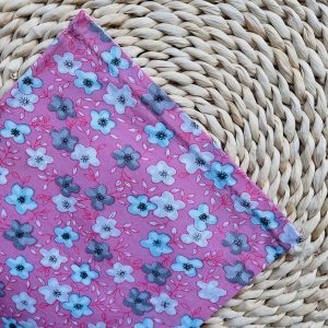 Kenyeres zsák - rózsaszín virágos