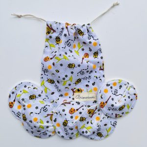 Mic-key button gyomorszondához alátét / g-tube covers - méhecskés