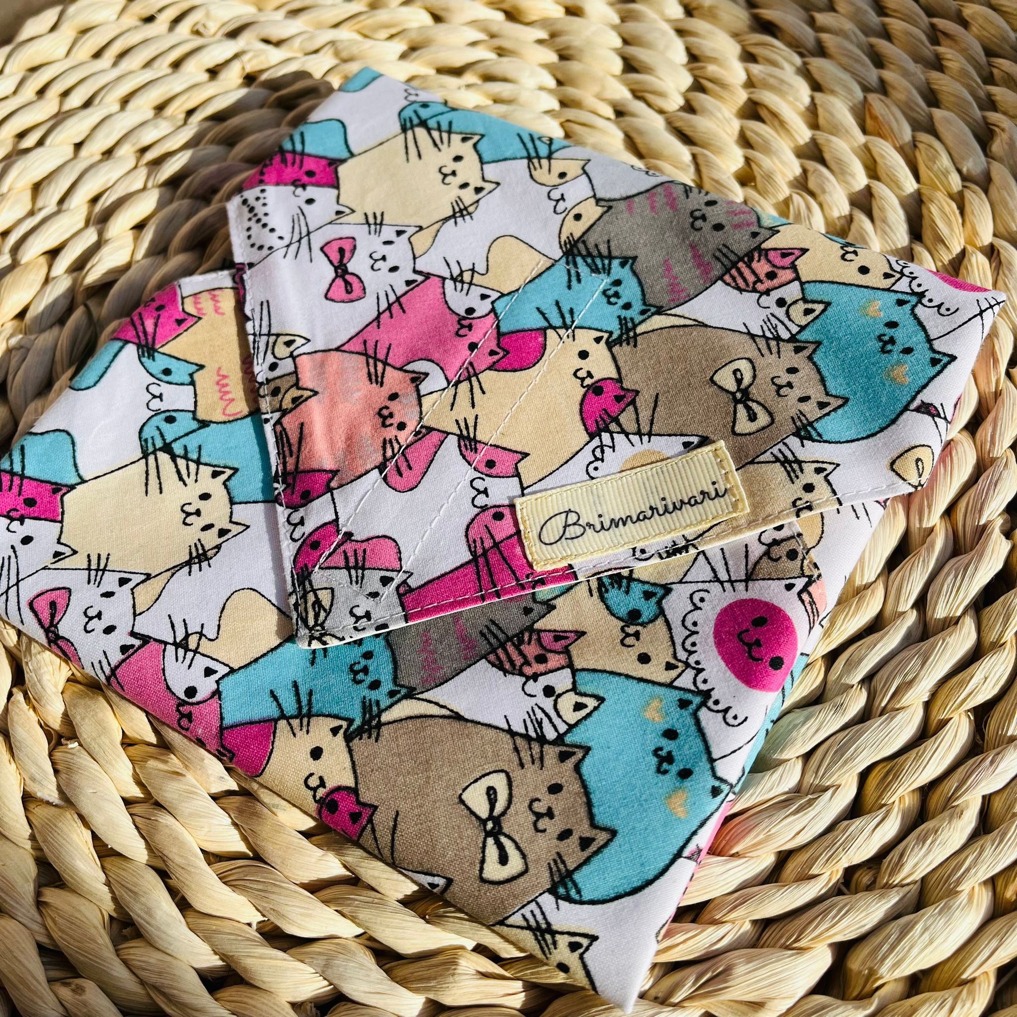 Újraszalvéta - rózsaszín cicás