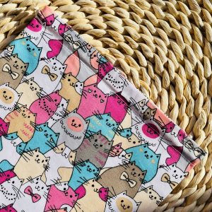 Kenyeres zsák - rózsaszín cicás