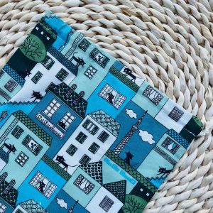 Kenyeres zsák - kék házikós