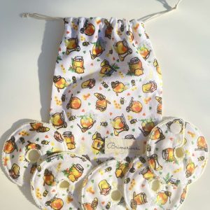 Mic-key button gyomorszondához alátét / g-tube covers - mézes