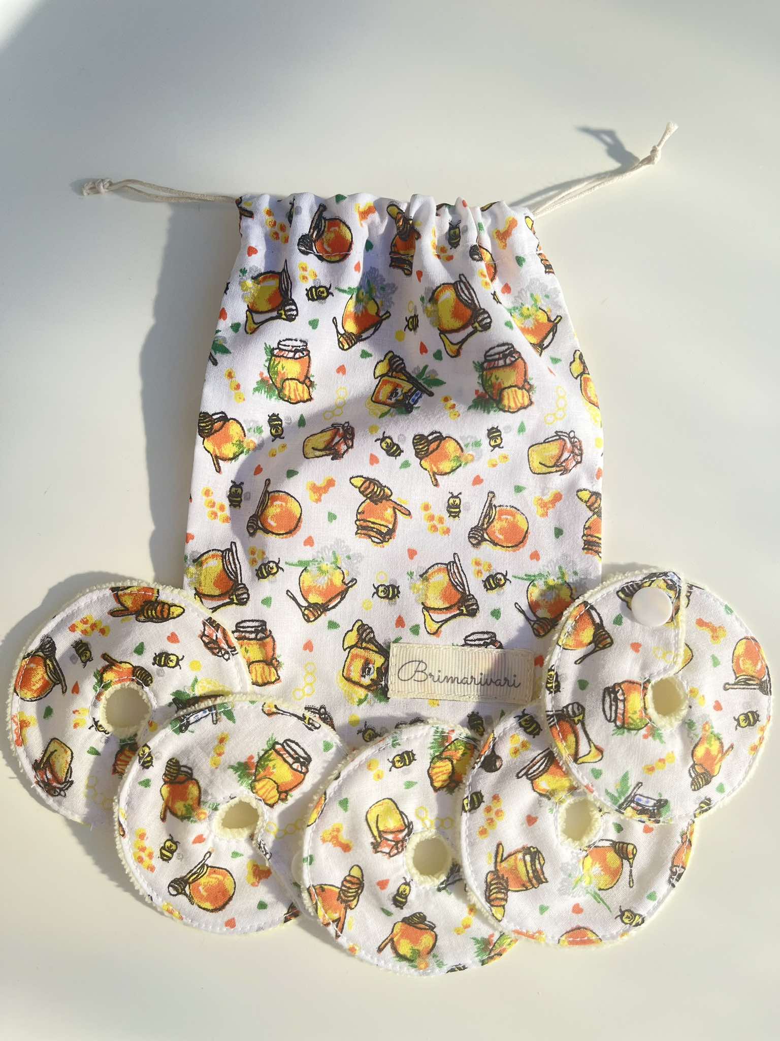 Mic-key button gyomorszondához alátét / g-tube covers - mézes