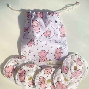 Mic-key button gyomorszondához alátét / g-tube covers - elefántos